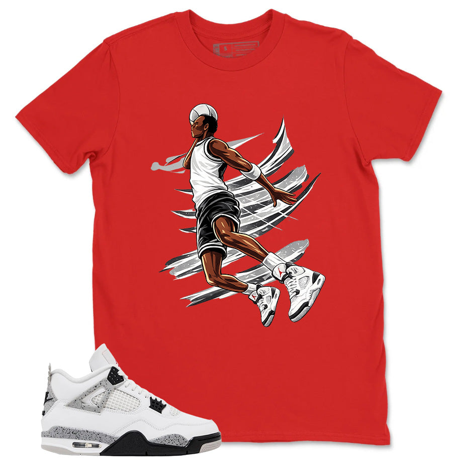 White Cement 4s Zadago Shirt Air Ball Graphic