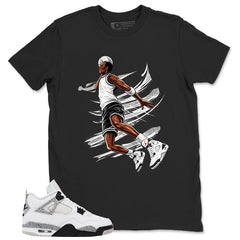 White Cement 4s Zadago Shirt Air Ball Graphic