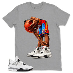 White Cement 4s Zadago Shirt Ball Time Graphic