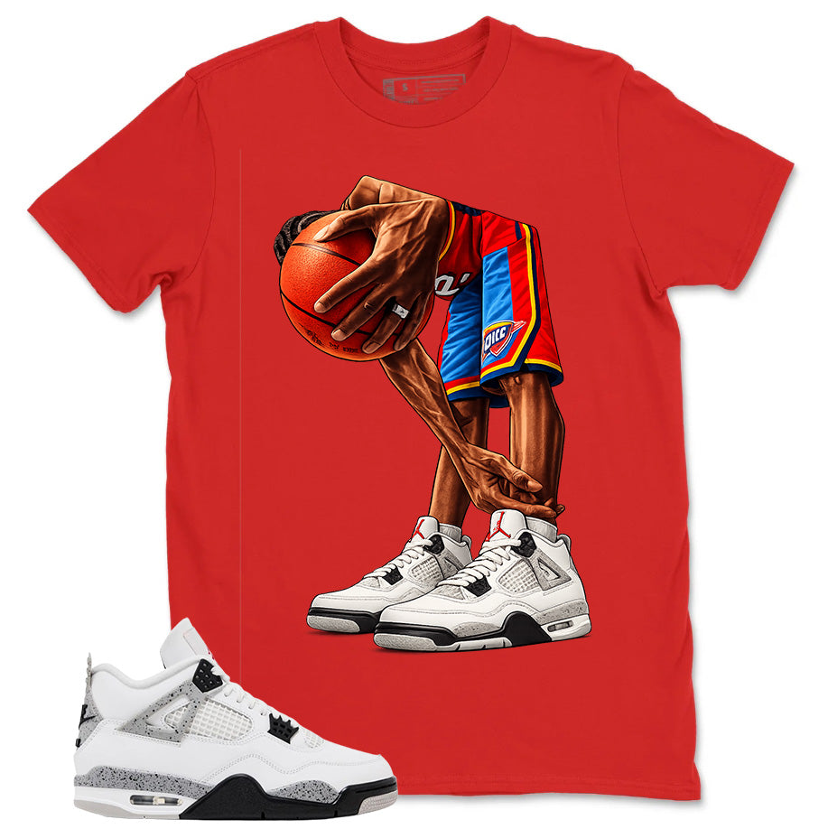 White Cement 4s Zadago Shirt Ball Time Graphic