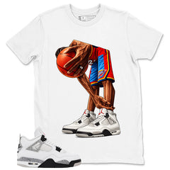 White Cement 4s Zadago Shirt Ball Time Graphic