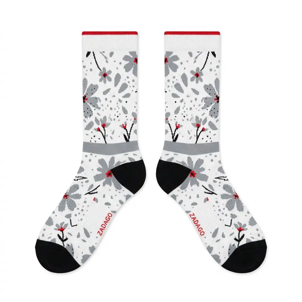 White Cement Socks – Air Jordan 4 Retro OG 2025 Inspired Mid-Calf Unisex Crew Socks