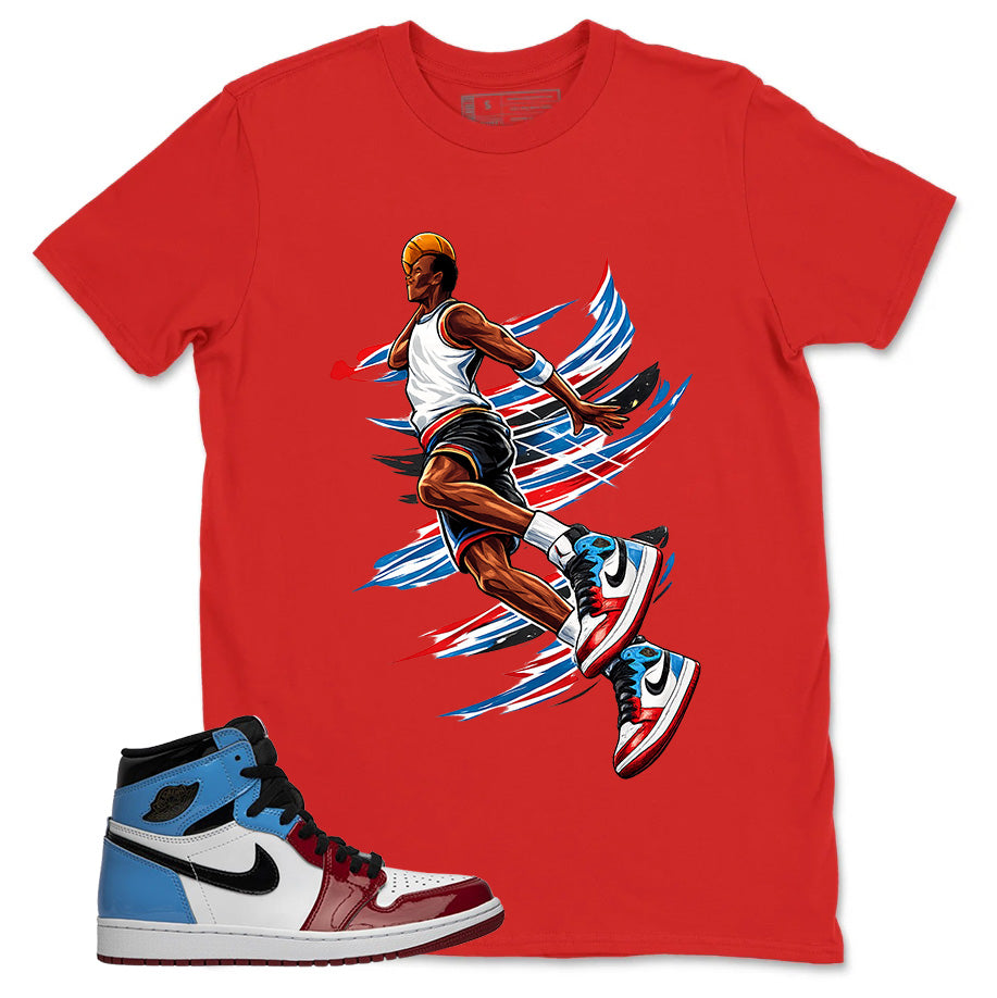 White Fearless 1s Zadago Shirt Air Ball Graphic