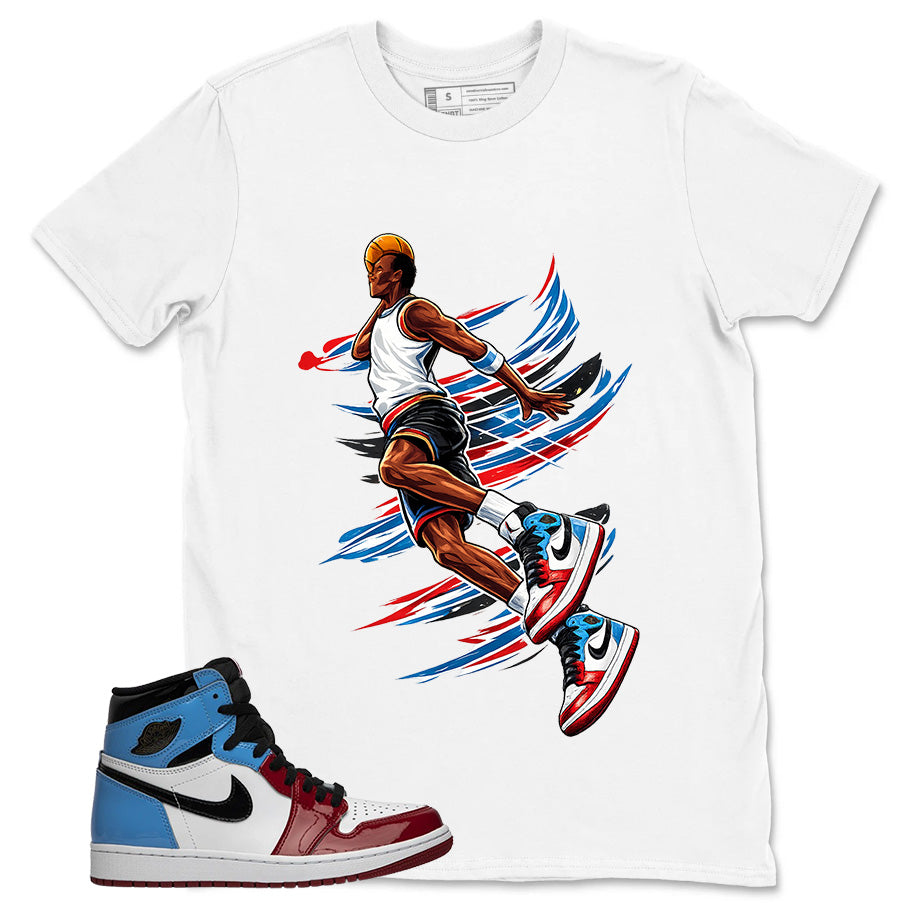 White Fearless 1s Zadago Shirt Air Ball Graphic