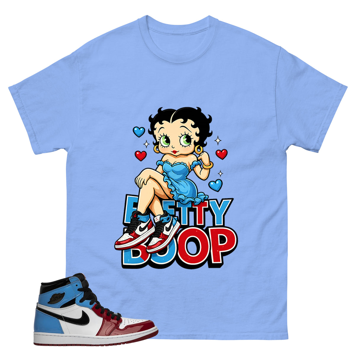 White Fearless 1s Zadago Shirt Betty Boop Graphic