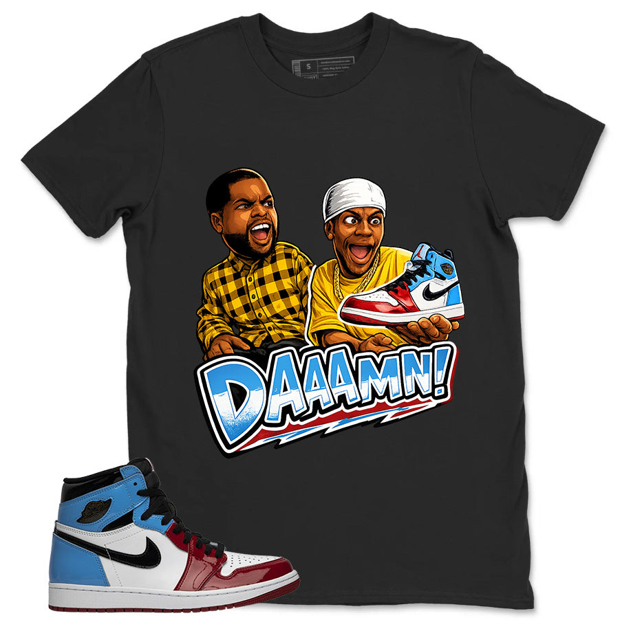 White Fearless 1s Zadago Shirt Daaamn Sneaker Graphic
