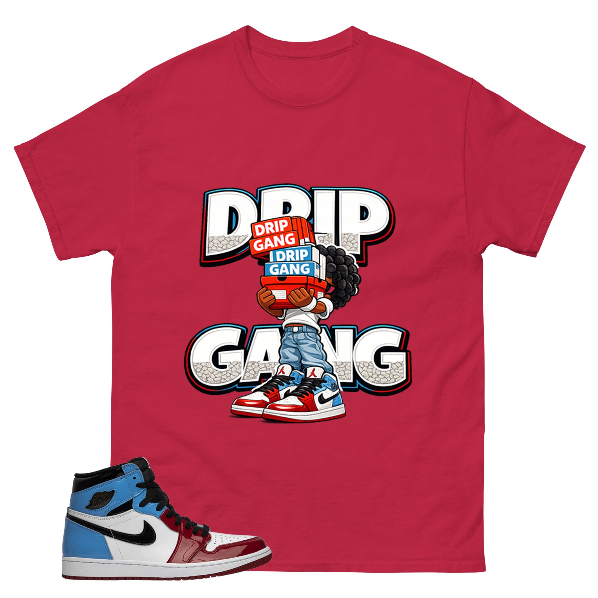 White Fearless 1s Zadago Shirt Drip Gang Graphic