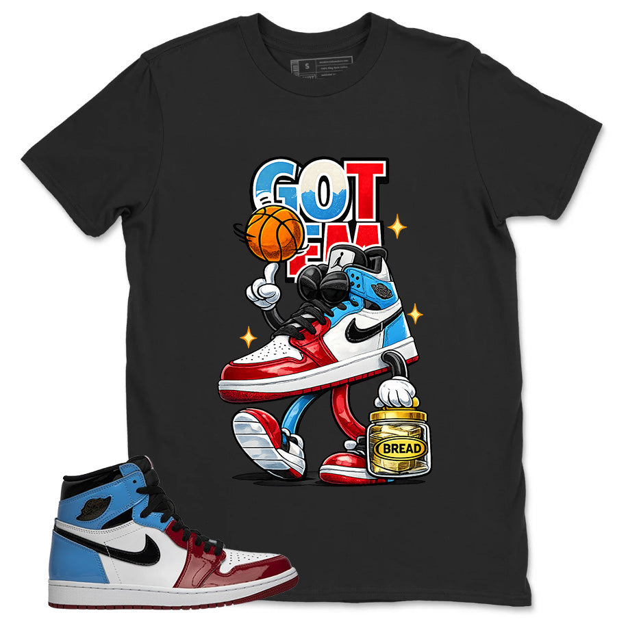 White Fearless 1s Zadago Shirt Got Em Bread Graphic
