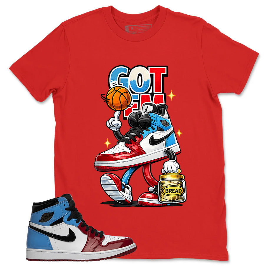White Fearless 1s Zadago Shirt Got Em Bread Graphic