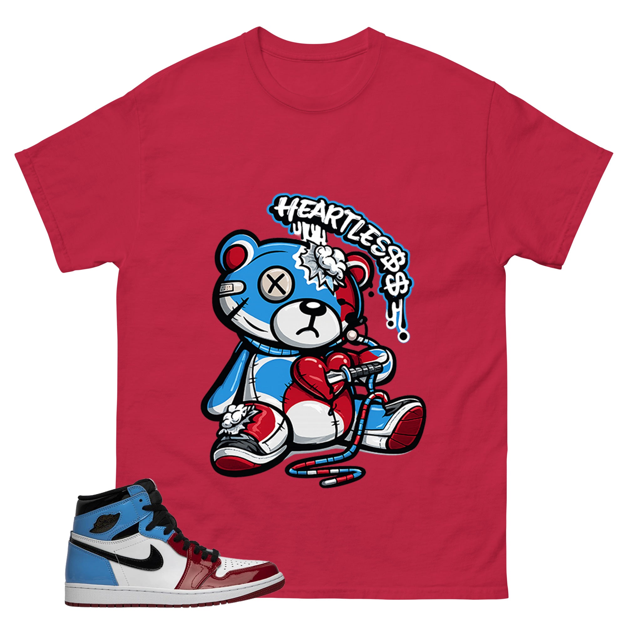 White Fearless 1s Zadago Shirt Heartless Graphic