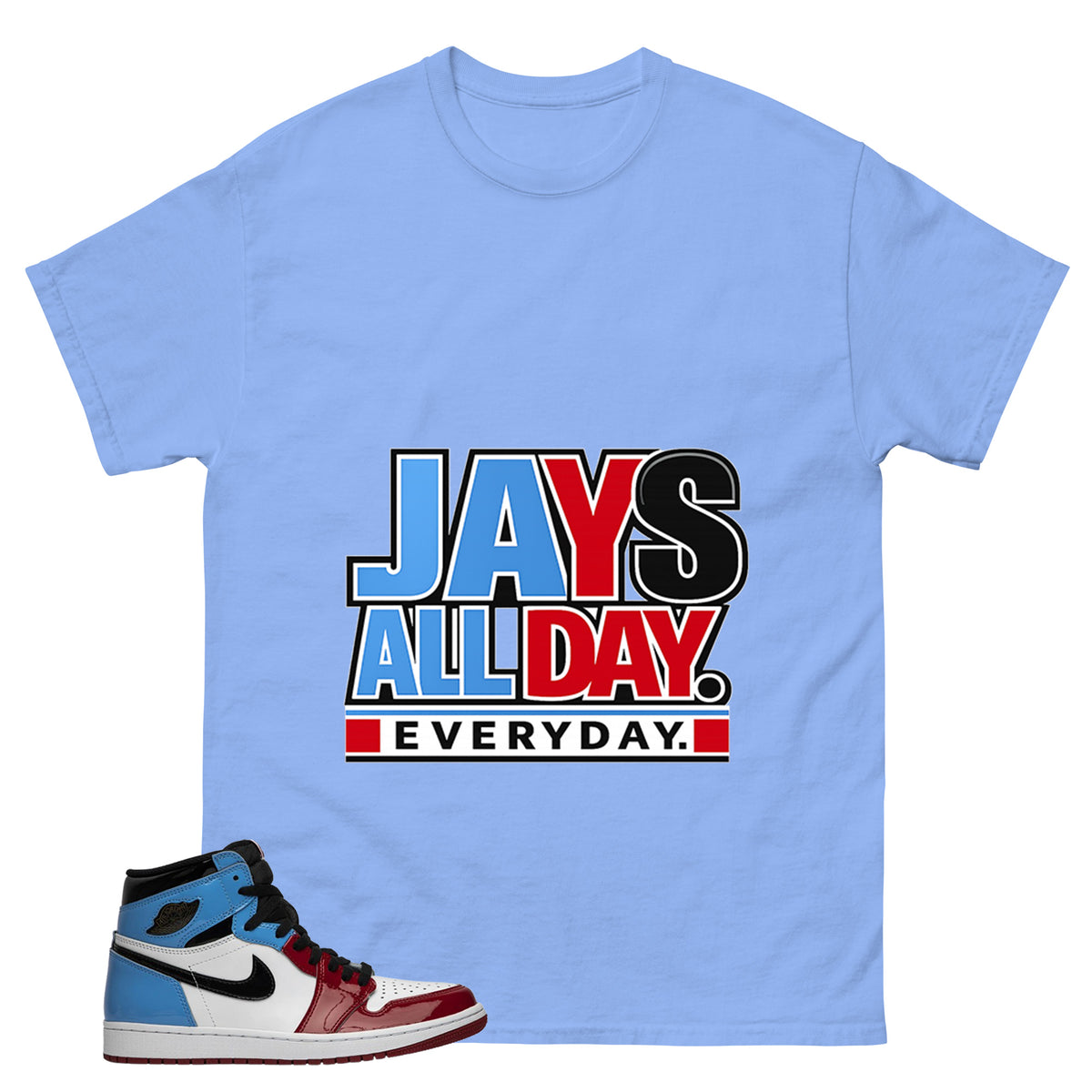 White Fearless 1s Zadago Shirt Jays All Day Everyday Graphic