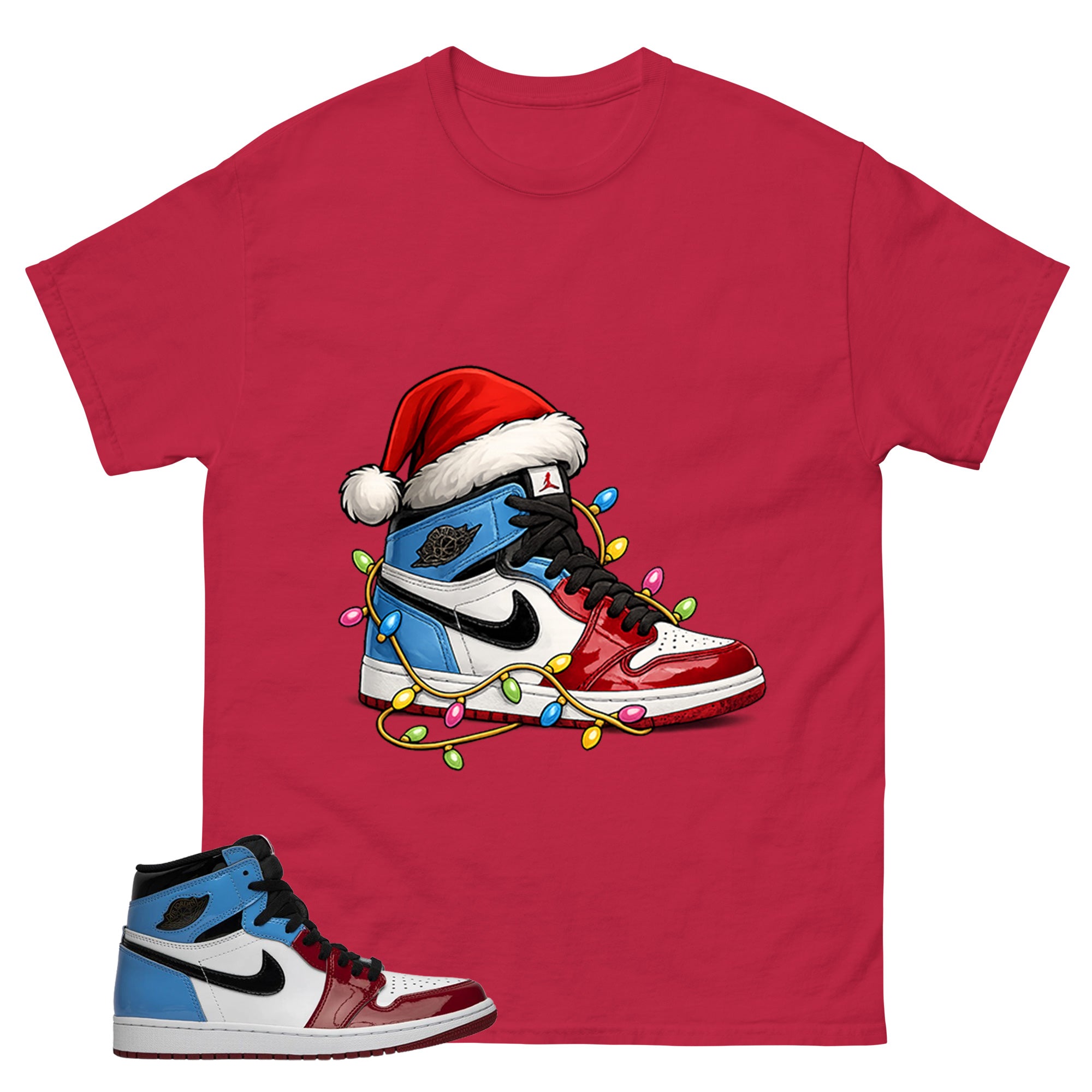 White Fearless 1s Zadago Shirt Kickmas Graphic