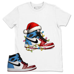 White Fearless 1s Zadago Shirt Kickmas Graphic