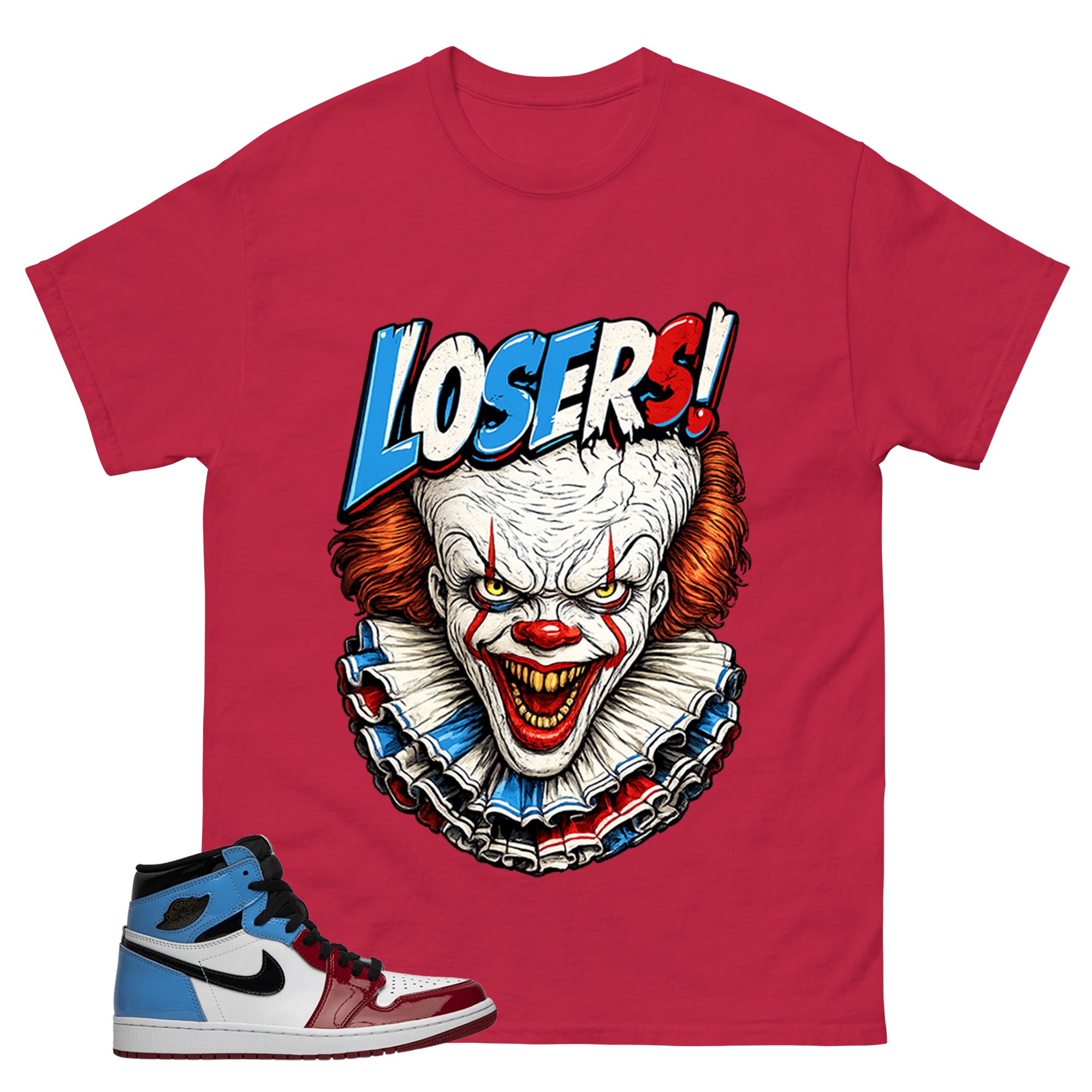 White Fearless 1s Zadago Shirt Loser IT Graphic