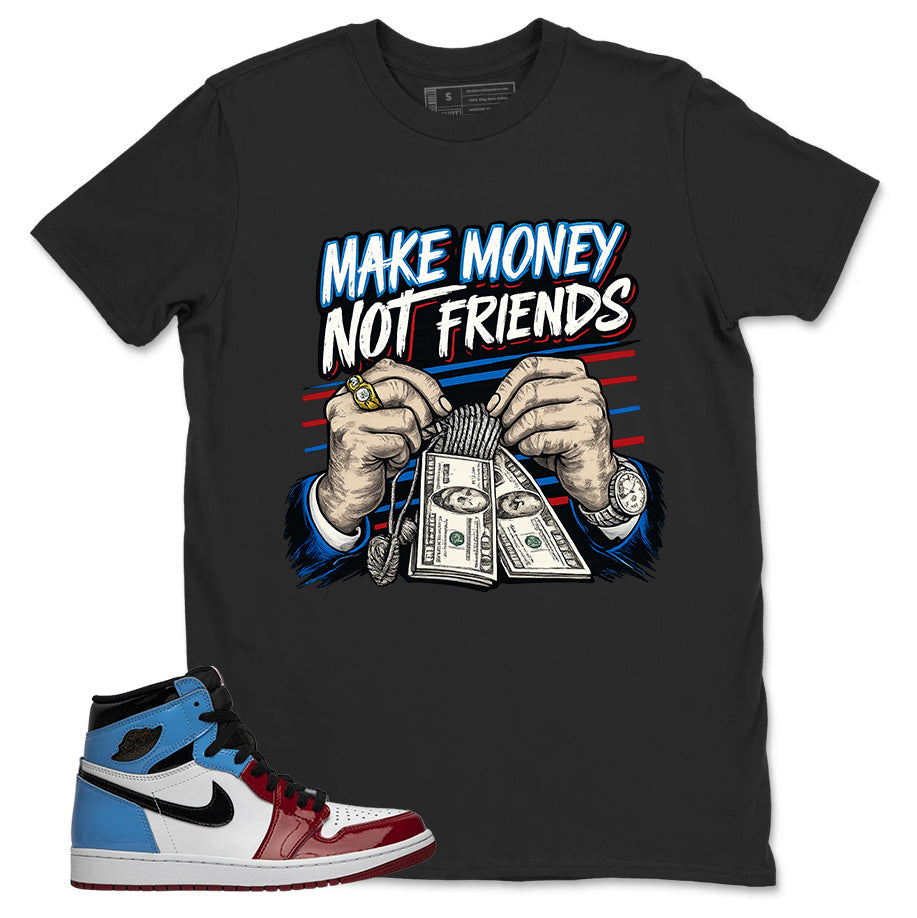 White Fearless 1s Zadago Shirt Make Money Not Friend Graphic