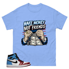 White Fearless 1s Zadago Shirt Make Money Not Friend Graphic