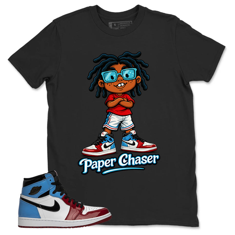 White Fearless 1s Zadago Shirt Paper Chaser Graphic