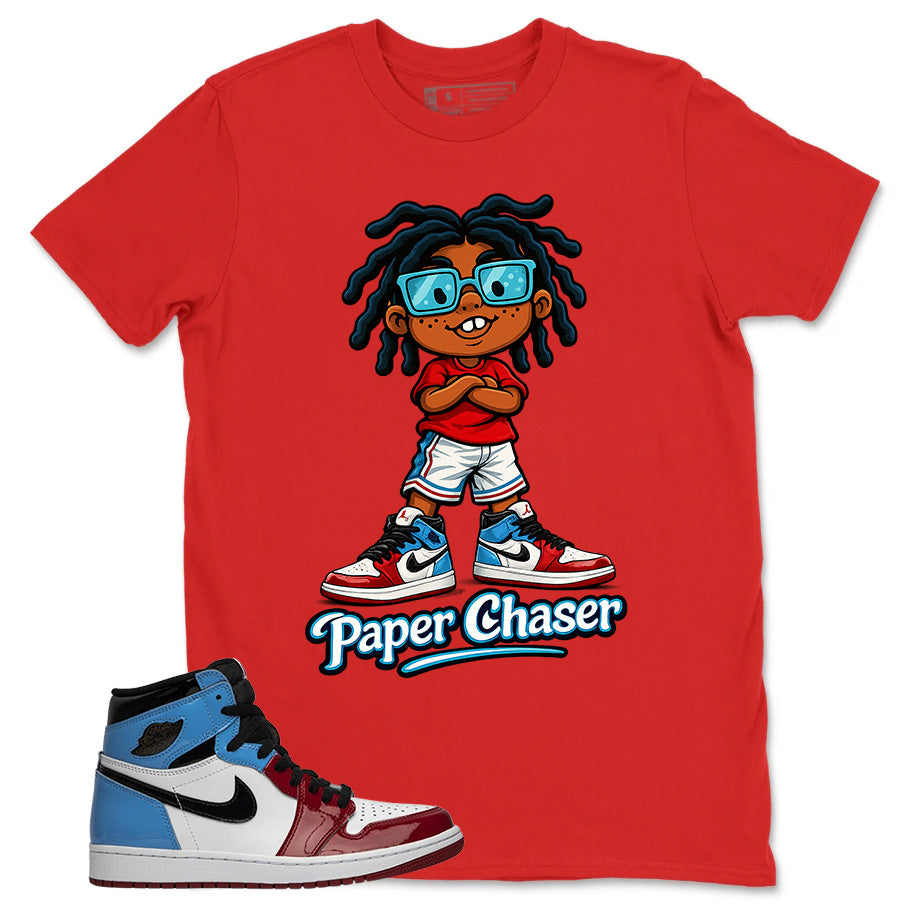 White Fearless 1s Zadago Shirt Paper Chaser Graphic