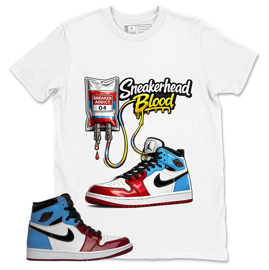 White Fearless 1s Zadago Shirt Sneakerhead Blood Graphic