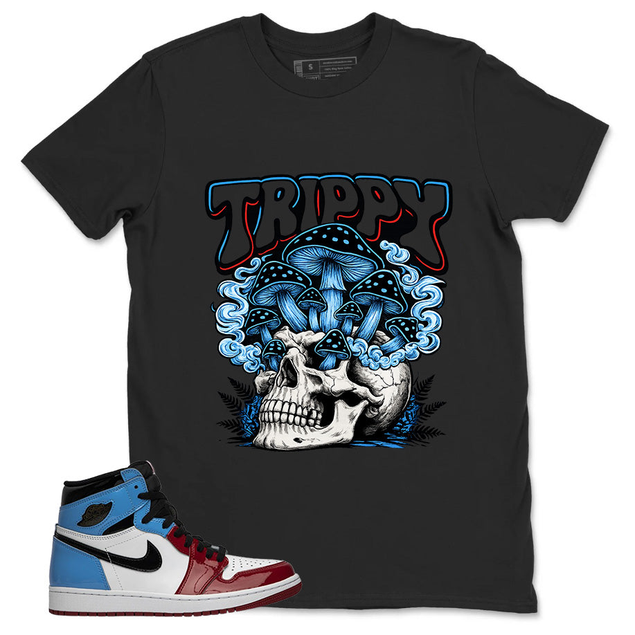 White Fearless 1s Zadago Shirt Trippy Skull Graphic