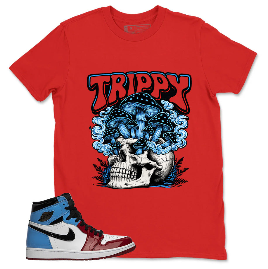 White Fearless 1s Zadago Shirt Trippy Skull Graphic