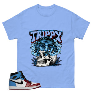 White Fearless 1s Zadago Shirt Trippy Skull Graphic