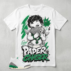 White Lucky Green 3s Zadago Shirt Paper Chaser Graphic