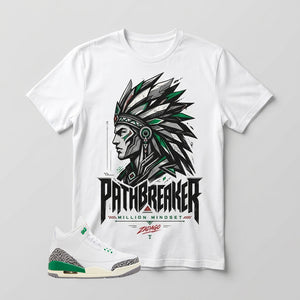 White Lucky Green 3s Zadago Shirt Path Breaker Graphic