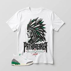 White Lucky Green 3s Zadago Shirt Path Breaker Graphic