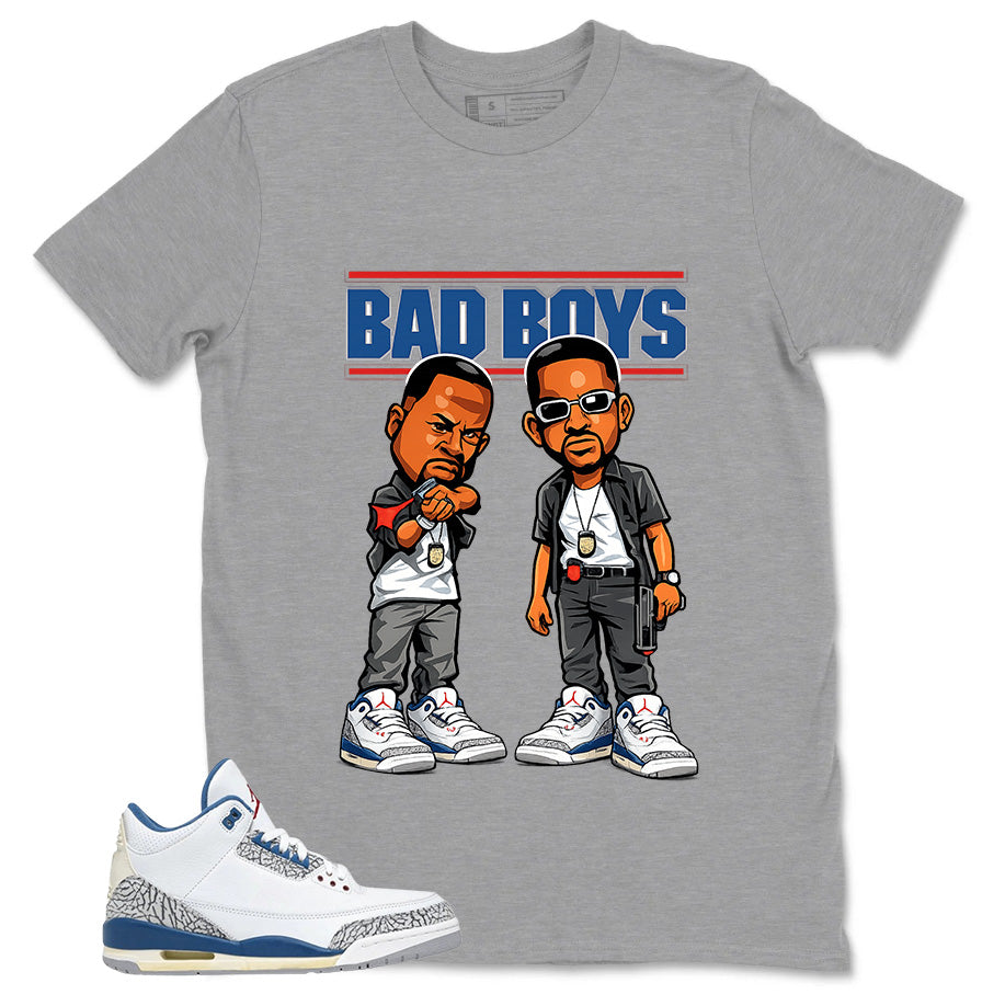 White True Blue 3s Zadago Shirt Bad Boys Graphic