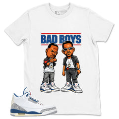 White True Blue 3s Zadago Shirt Bad Boys Graphic