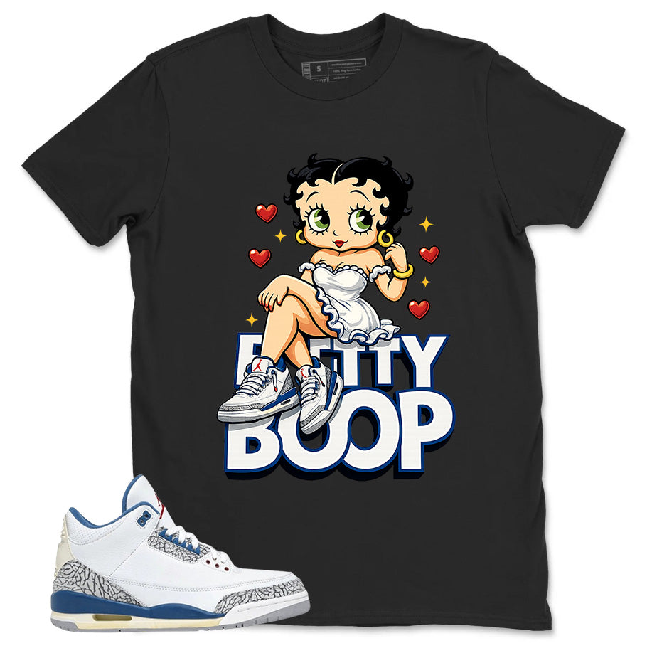 White True Blue 3s Zadago Shirt Betty Boop Graphic