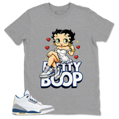 White True Blue 3s Zadago Shirt Betty Boop Graphic