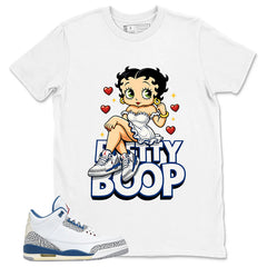 White True Blue 3s Zadago Shirt Betty Boop Graphic
