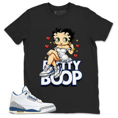 White True Blue 3s Zadago Shirt Betty Boop Graphic