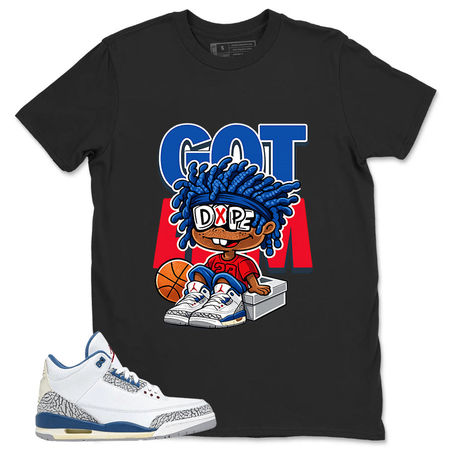 White True Blue 3s Zadago Shirt Got Em Dope Graphic