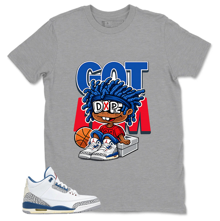White True Blue 3s Zadago Shirt Got Em Dope Graphic