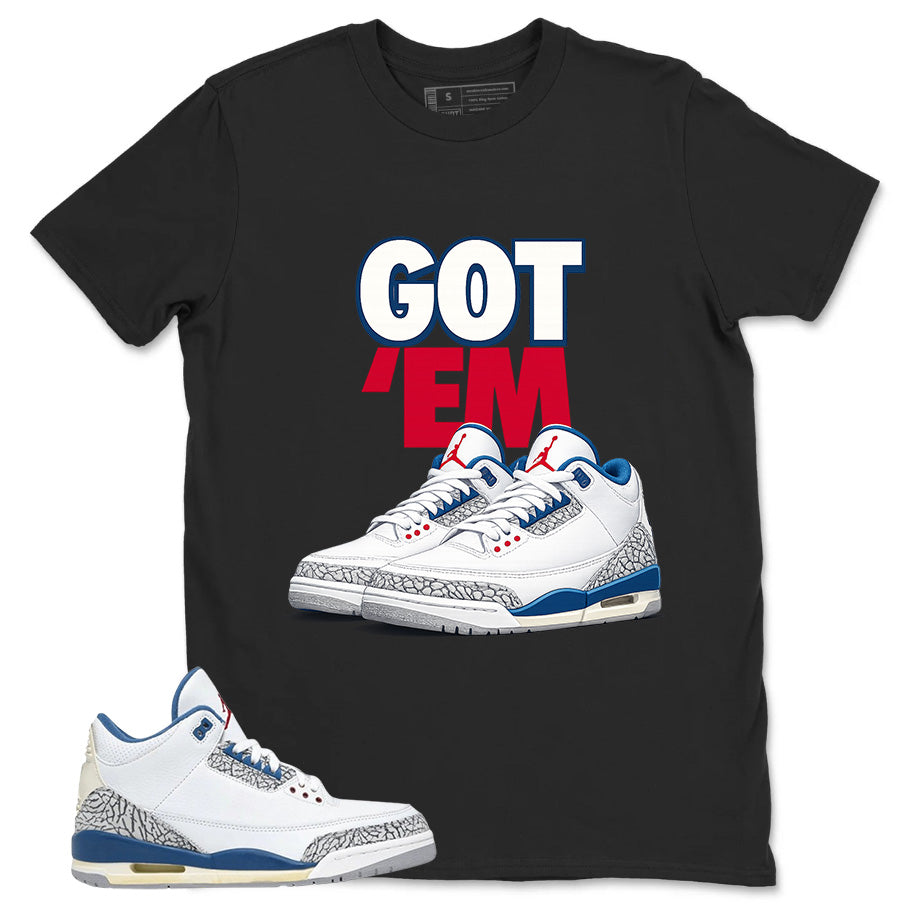 White True Blue 3s Zadago Shirt Got Em Sneaker Graphic