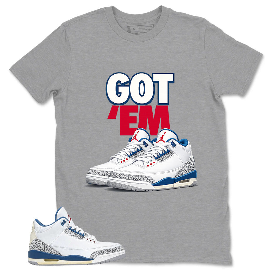 White True Blue 3s Zadago Shirt Got Em Sneaker Graphic