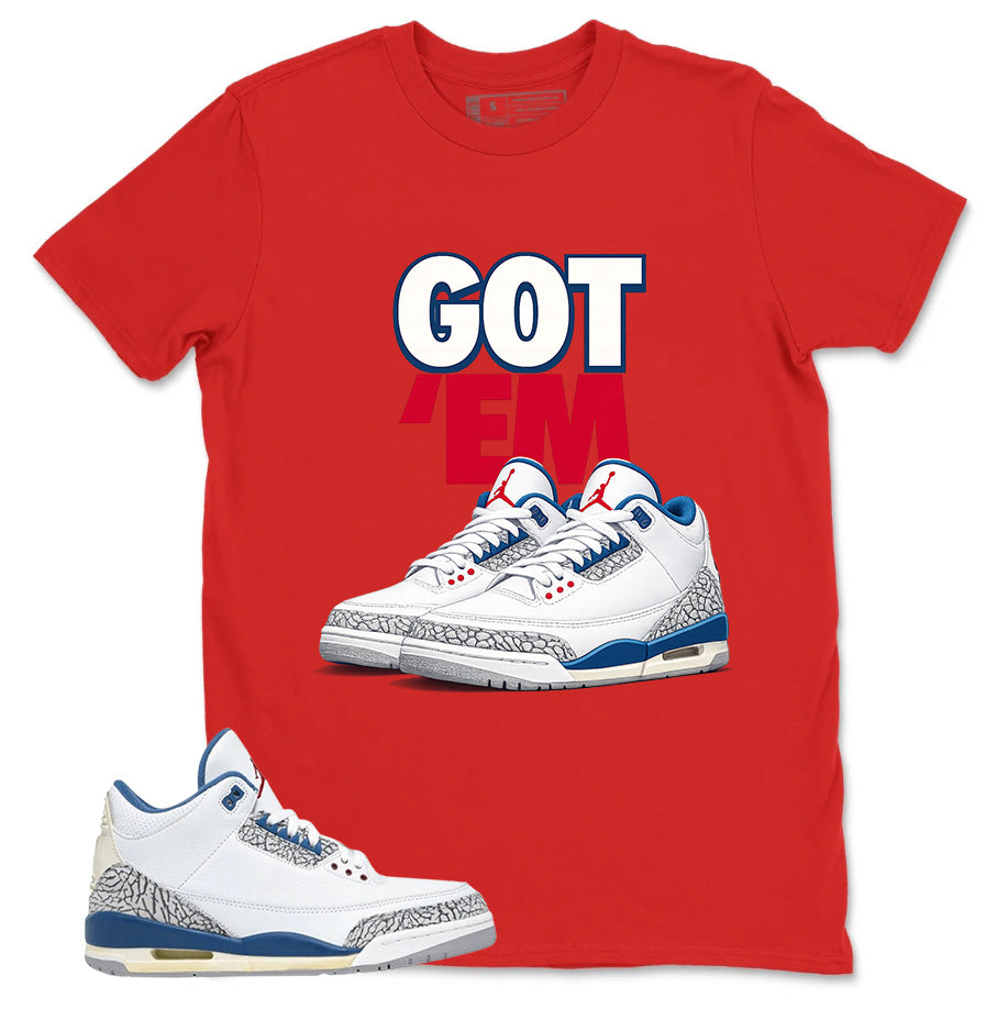 White True Blue 3s Zadago Shirt Got Em Sneaker Graphic