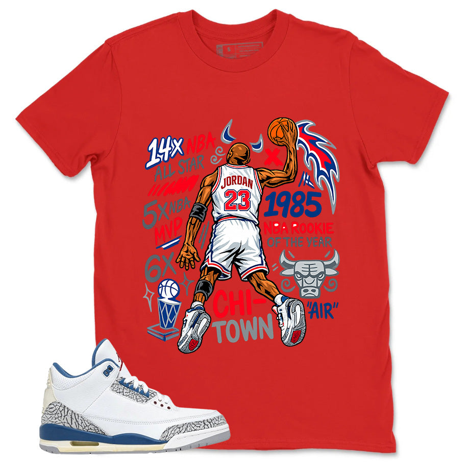 White True Blue 3s Zadago Shirt Jordan 23 All Star Graphic