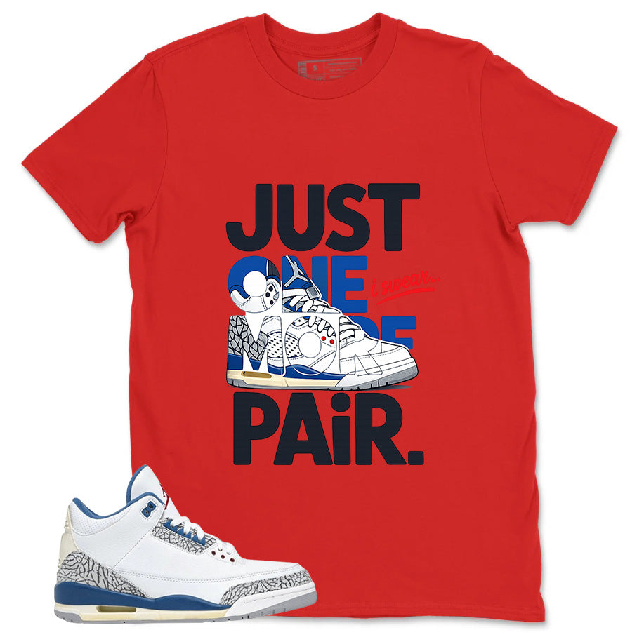 White True Blue 3s Zadago Shirt Just One More Pair Graphic