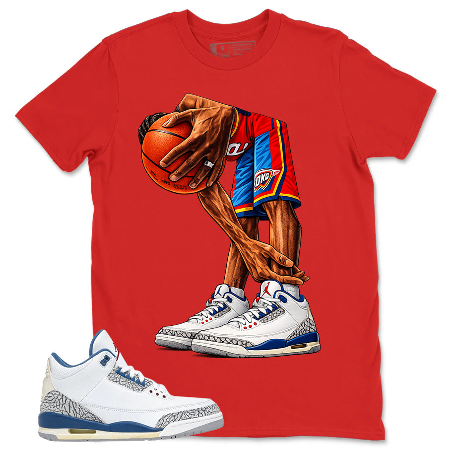 White True Blue 3s Zadago Shirt Ball Time Graphic