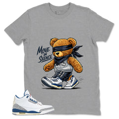 White True Blue 3s Zadago Shirt Move In Silence Graphic