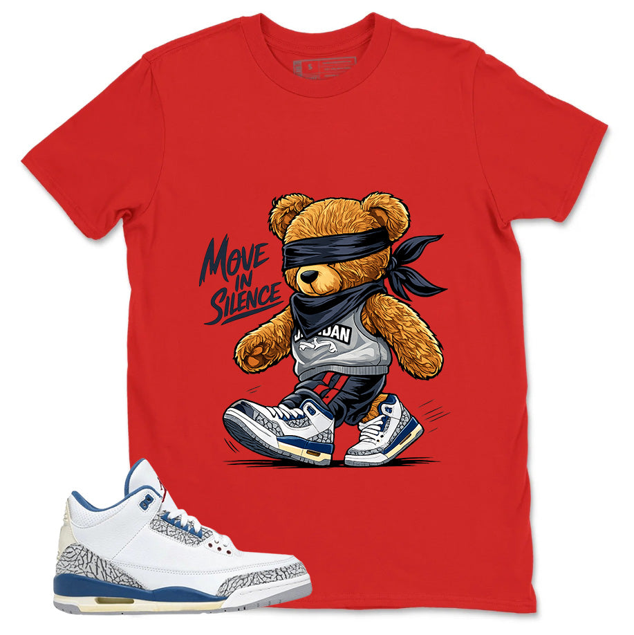 White True Blue 3s Zadago Shirt Move In Silence Graphic