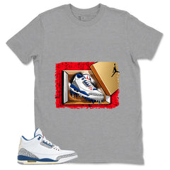 White True Blue 3s Zadago Shirt New Kicks Graphic