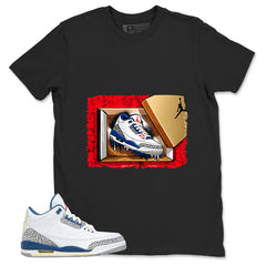 White True Blue 3s Zadago Shirt New Kicks Graphic