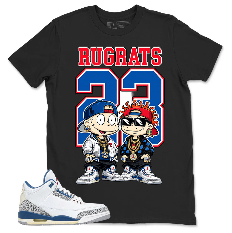 White True Blue 3s Zadago Shirt Rugrats 23 Graphic