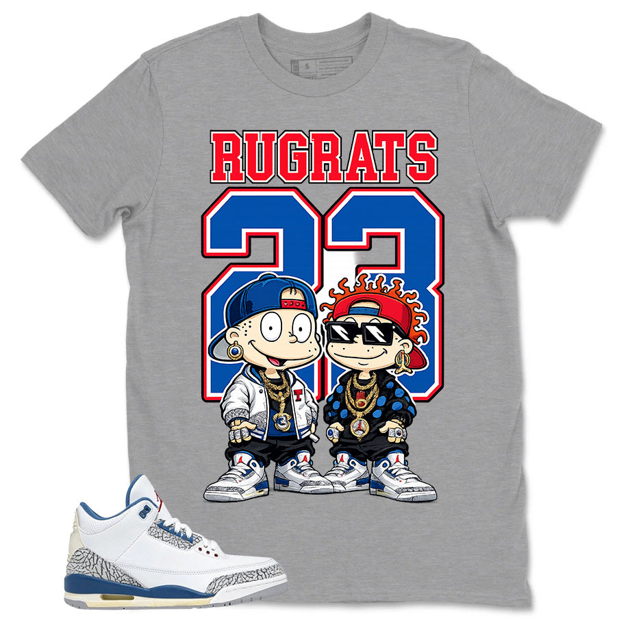 White True Blue 3s Zadago Shirt Rugrats 23 Graphic