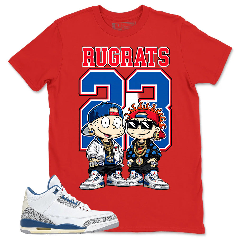White True Blue 3s Zadago Shirt Rugrats 23 Graphic